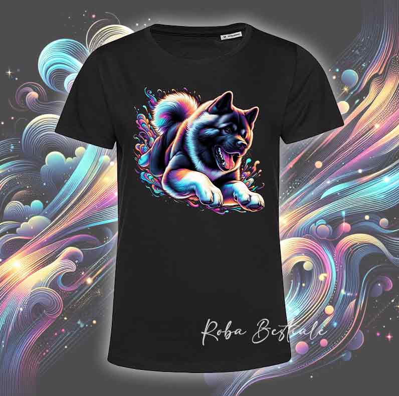 T-Shirt HOLO - AKITA AMERICANO - Uomo o Donna - dalla XS alla 5XL