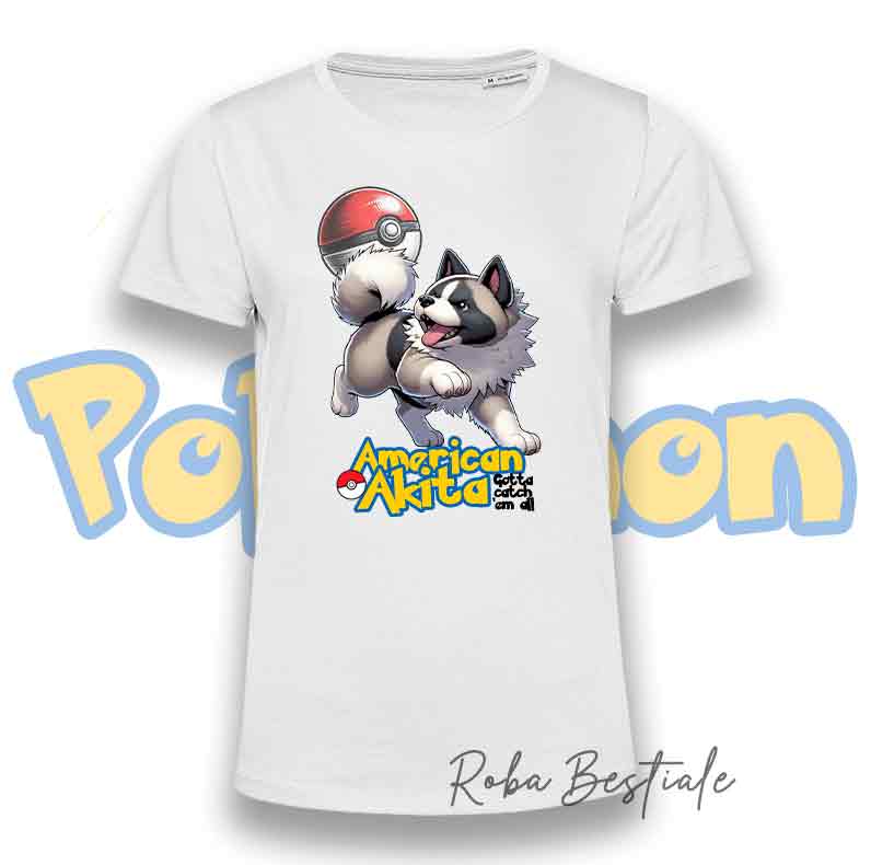 T-Shirt POKEMON - AKITA AMERICANO