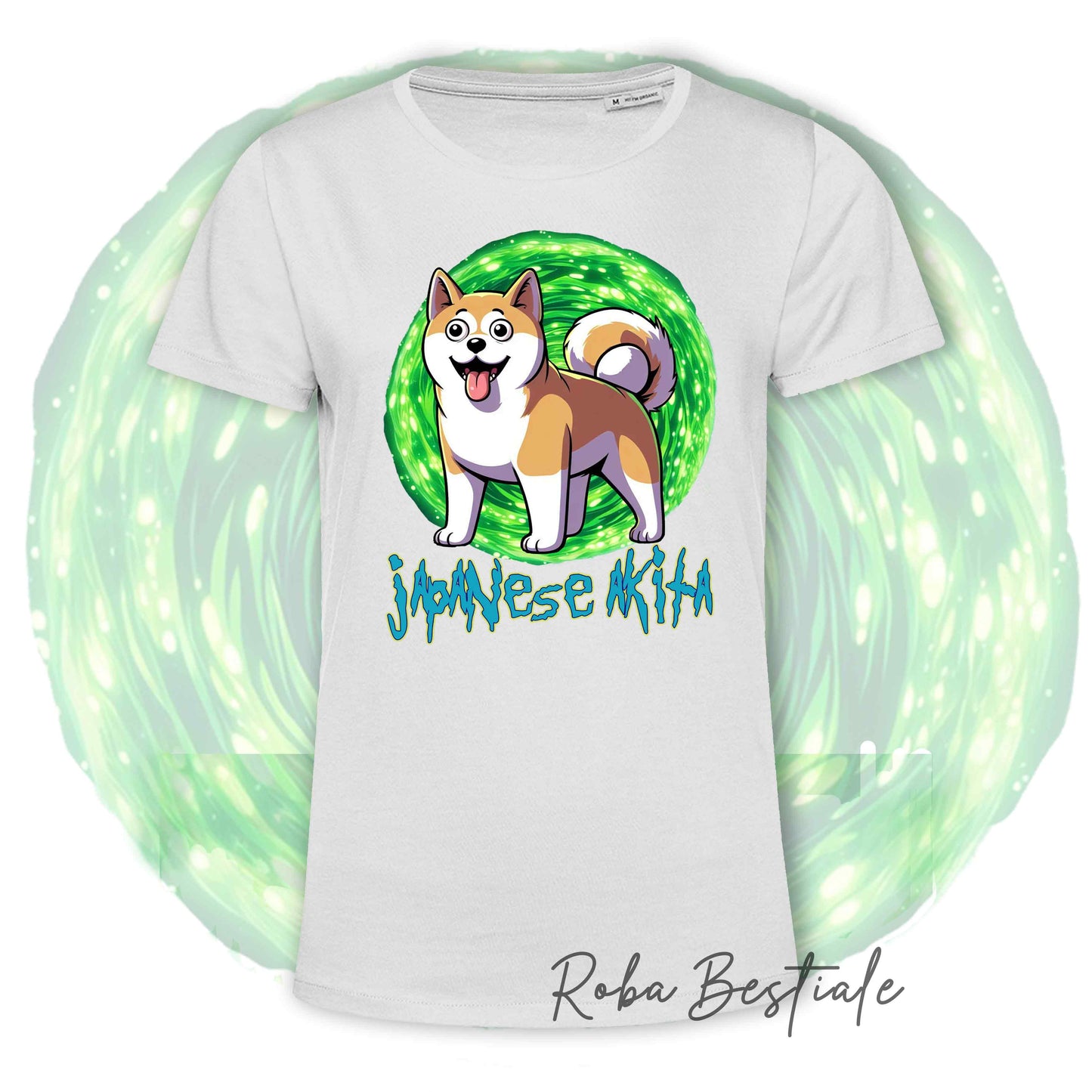 RICK & MORTY T-Shirt - AKITA INU Red - White or Black - from XS to 5XL