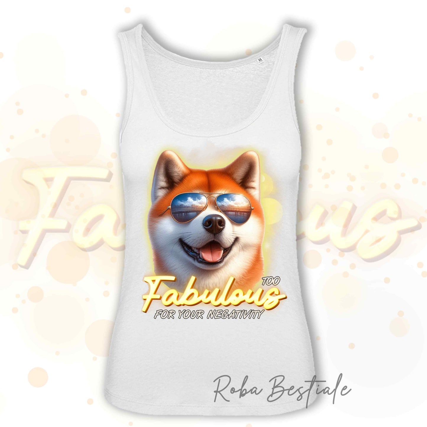 TOO FABULOUS T-Shirt - AKITA INU Red