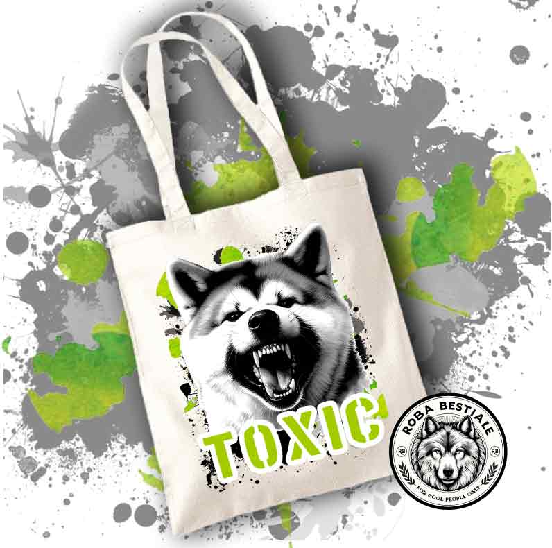TOXIC Shopper - AKITA INU Red