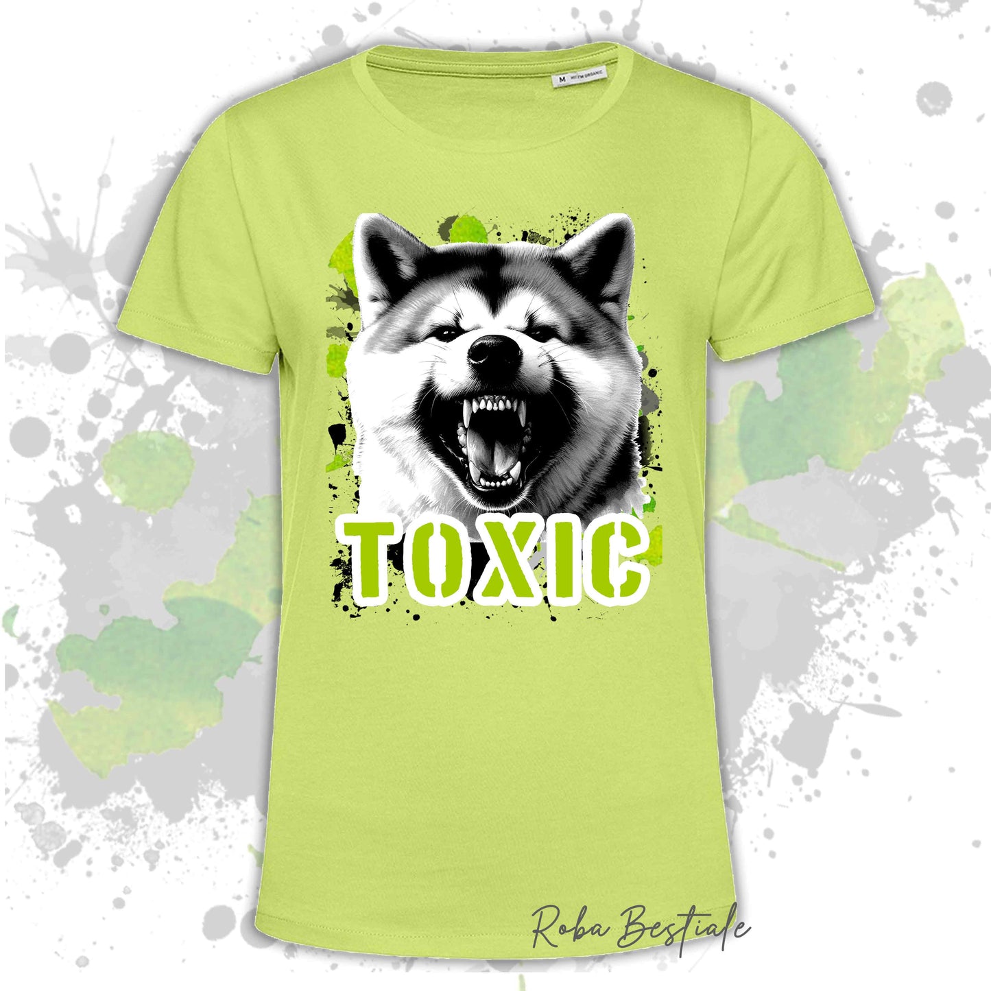 T-Shirt TOXIC - AKITA INU - Uomo o Donna, disponibile in tanti colori - dalla XS alla 5XL