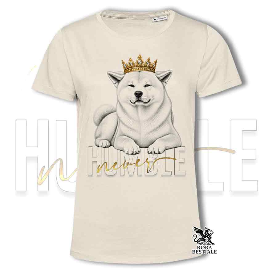 T-shirt AKITA INU Rosso - Collezione NEVER HUMBLE