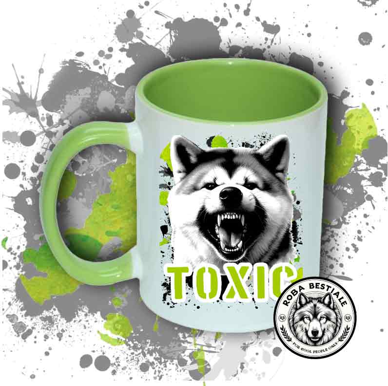 Tazza TOXIC - AKITA INU Rosso