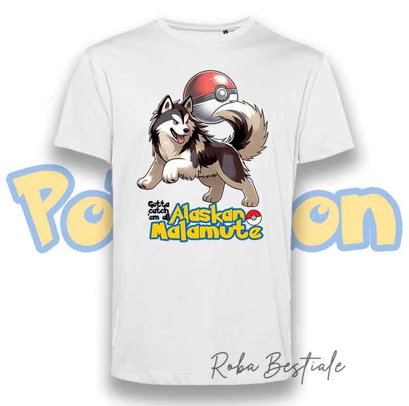 T-Shirt POKEMON - ALASKAN MALAMUTE