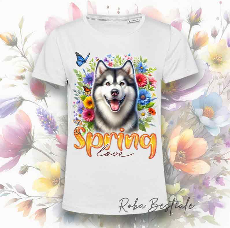 T-Shirt SPRING Love - ALASKAN MALAMUTE