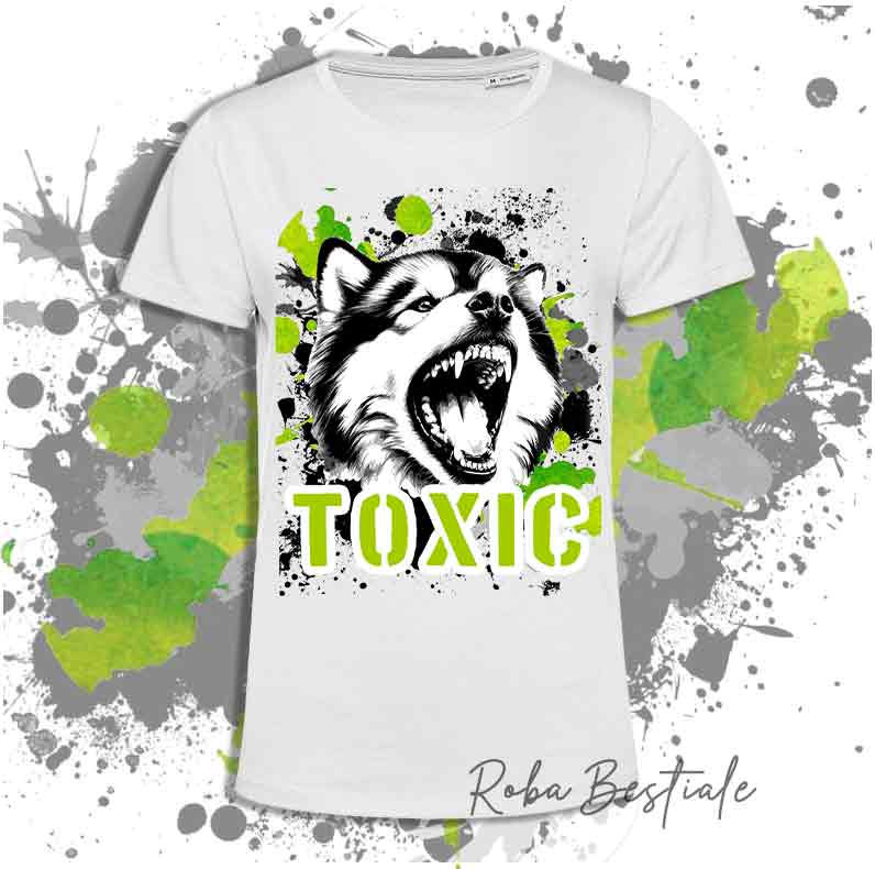 T-Shirt TOXIC - ALASKAN MALAMUTE - Uomo o Donna - dalla XS alla 5XL