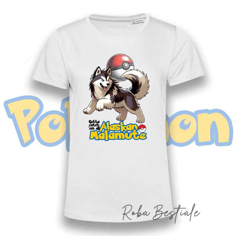 T-Shirt POKEMON - ALASKAN MALAMUTE
