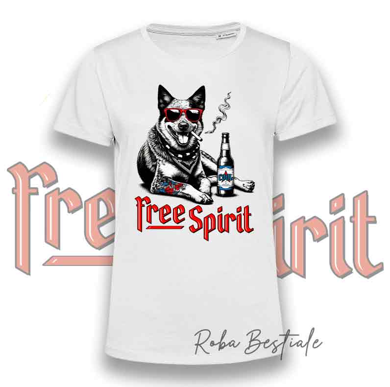 T-Shirt FREE SPIRIT - AUSTRALIAN CATTLE DOG
