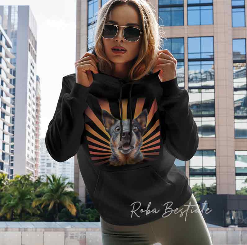 Felpa WTF?? - AUSTRALIAN CATTLE DOG Blue - Nera o Grigia - dalla XS alla 3XL