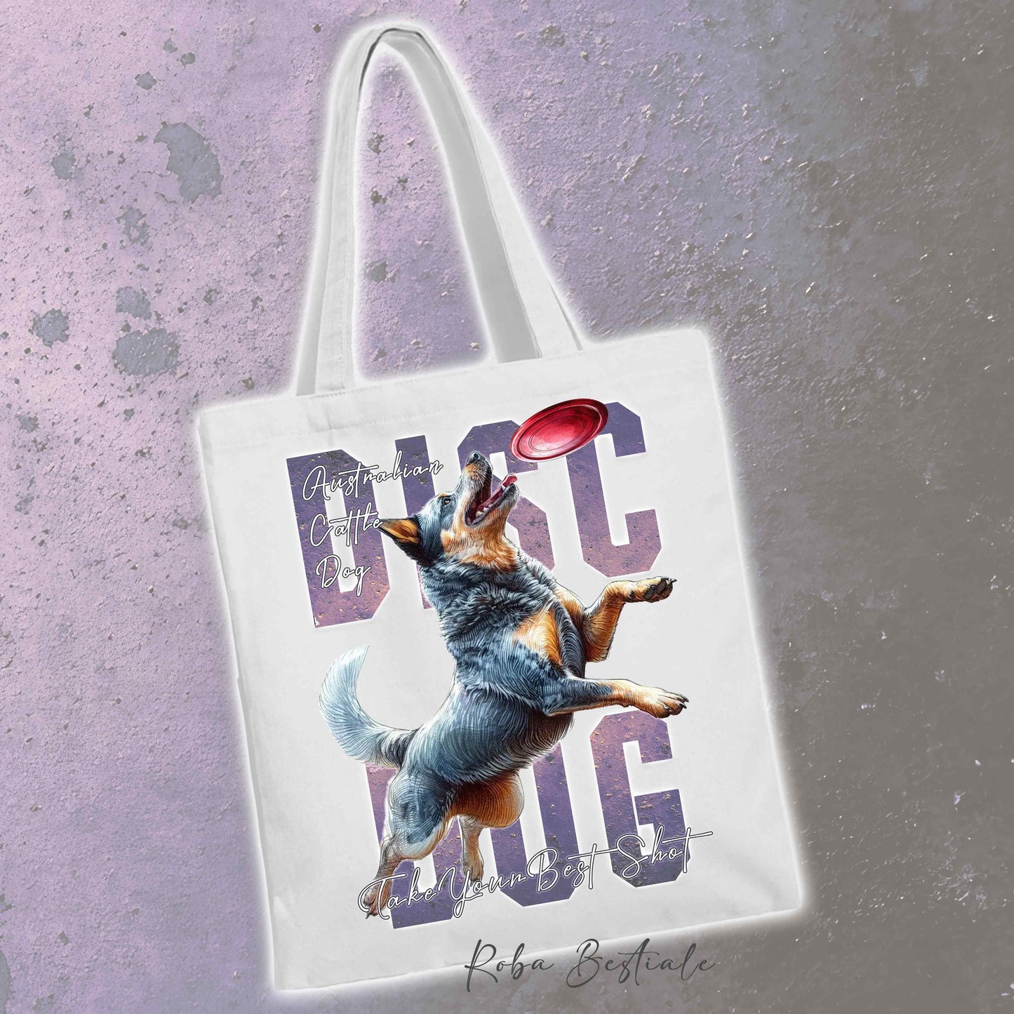 Shopper APTITUDE - DISC DOG - AUSTRALIAN CATTLE DOG Blue - Diversi colori disponibili