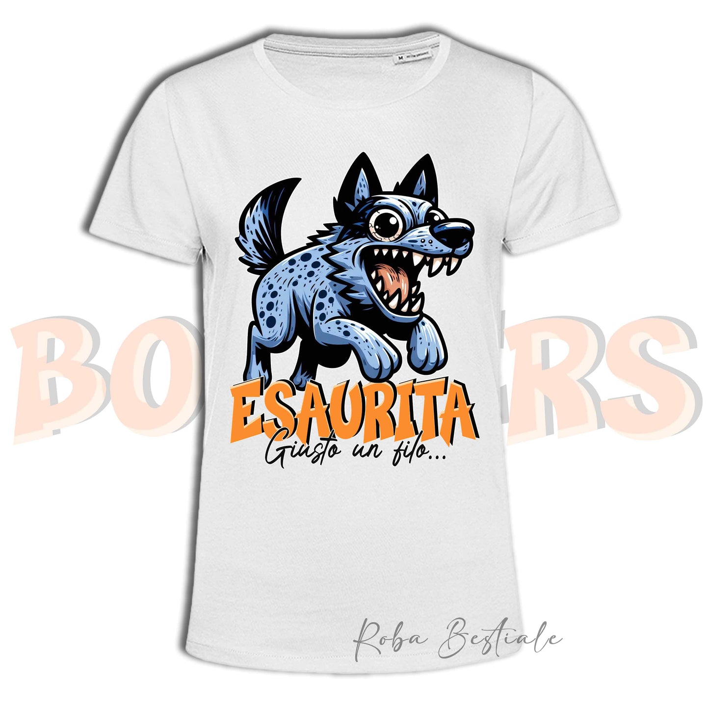T-Shirt BONKERS - ESAURITA - AUSTRALIAN CATTLE DOG Blue - Uomo o Donna - dalla XS alla 5XL