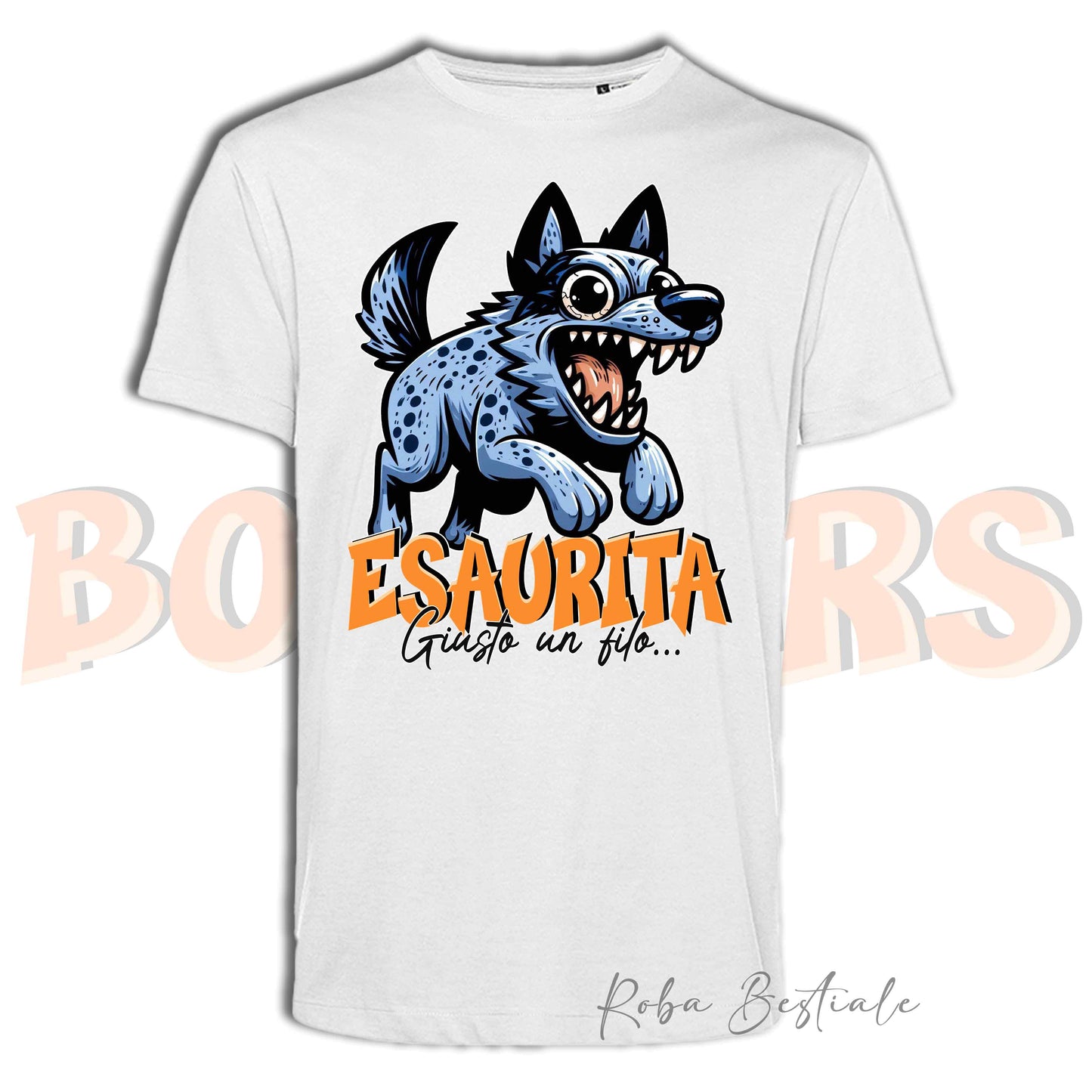 T-Shirt BONKERS - ESAURITA - AUSTRALIAN CATTLE DOG Blue - Uomo o Donna - dalla XS alla 5XL