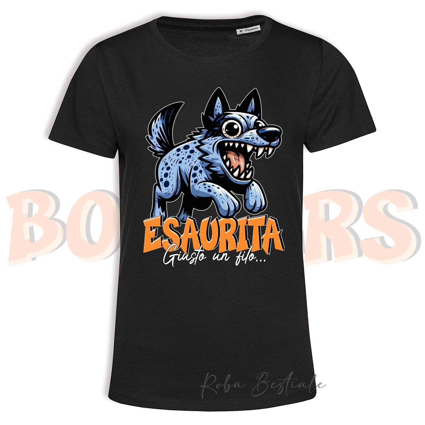 T-Shirt BONKERS - ESAURITA - AUSTRALIAN CATTLE DOG Blue - Uomo o Donna - dalla XS alla 5XL