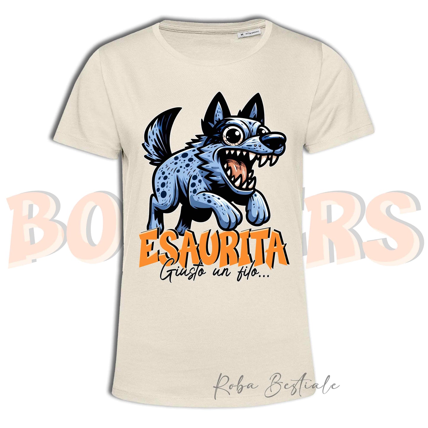 T-Shirt BONKERS - ESAURITA - AUSTRALIAN CATTLE DOG Blue - Uomo o Donna - dalla XS alla 5XL