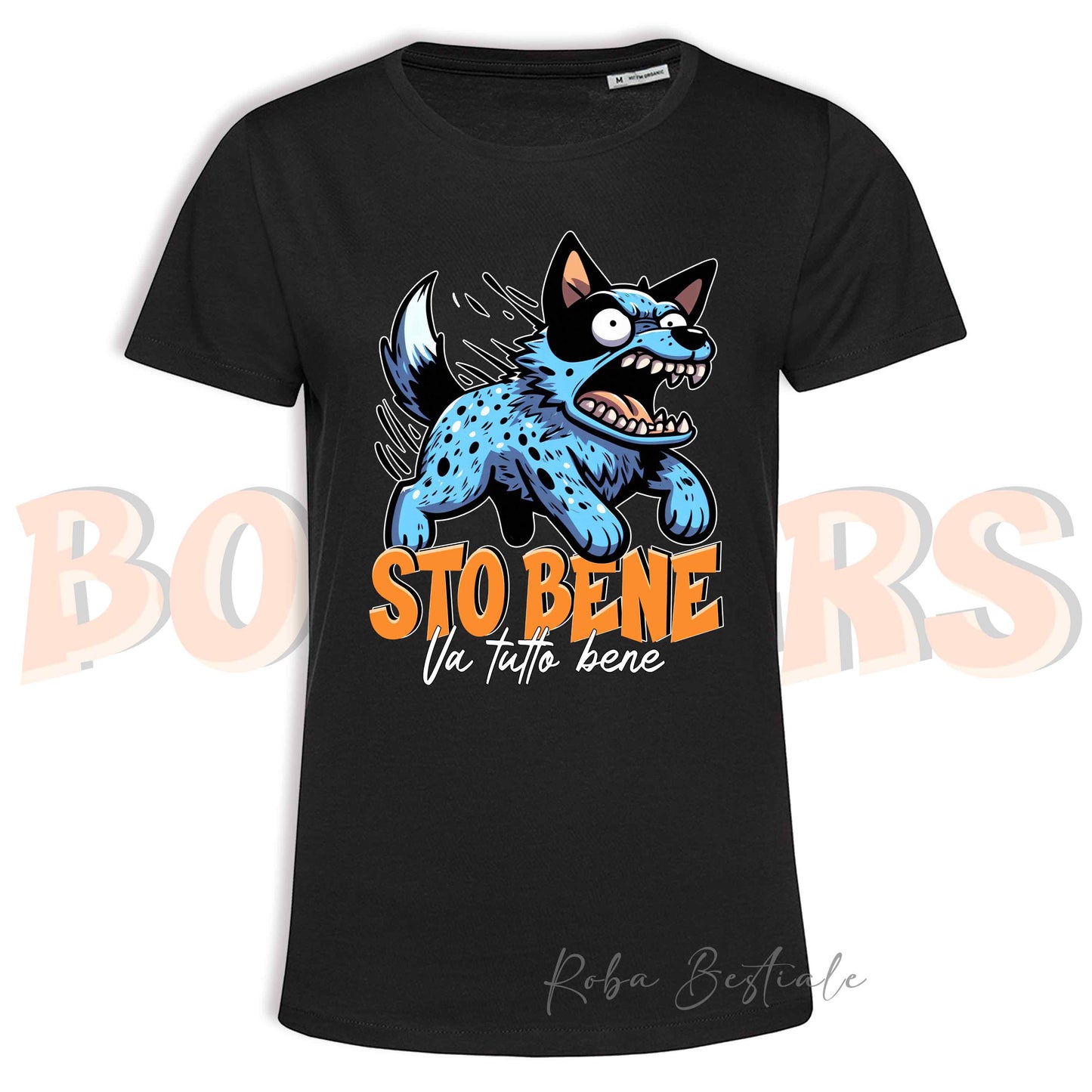 T-Shirt BONKERS - STO BENE - AUSTRALIAN CATTLE DOG Blue - Uomo o Donna - dalla XS alla 5XL