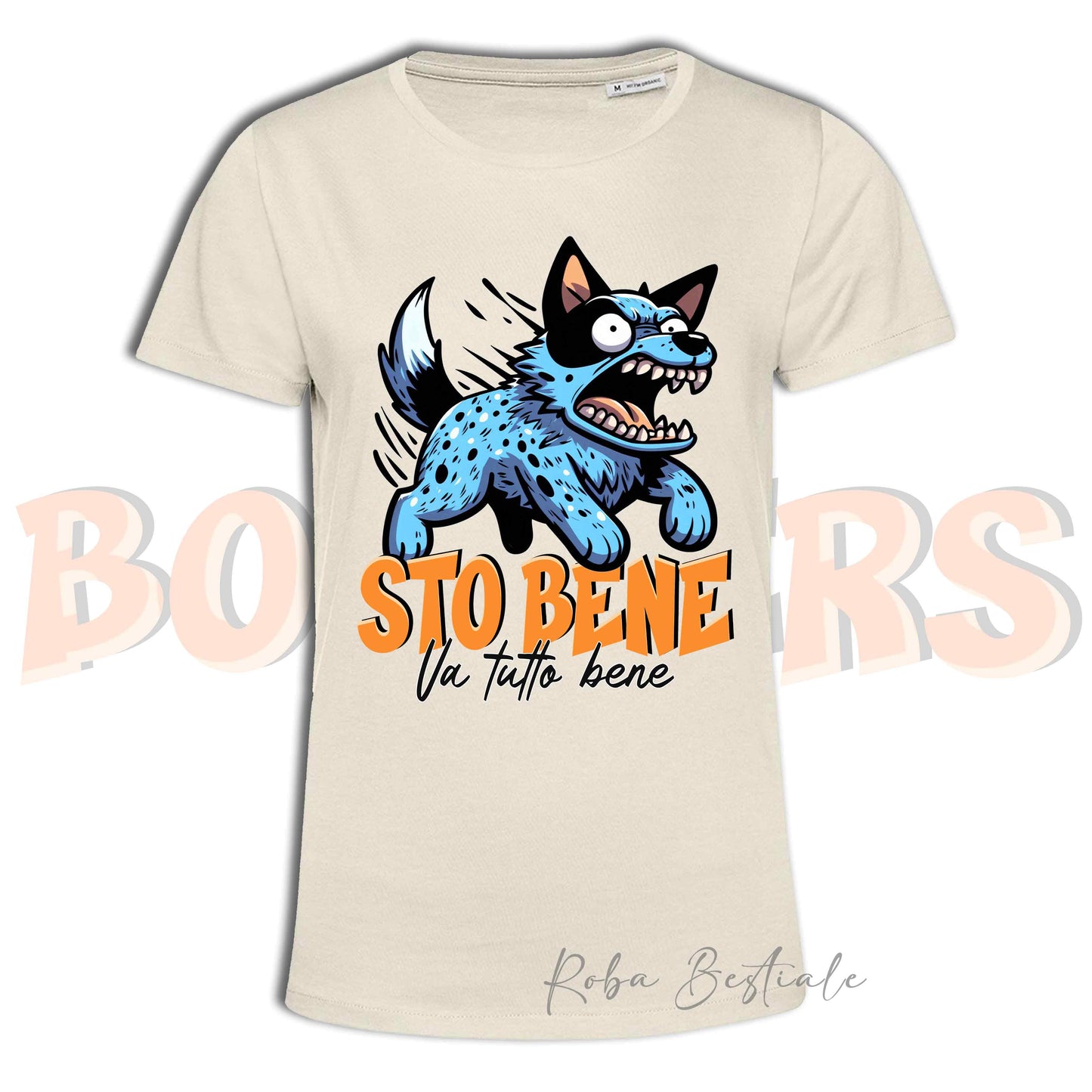 T-Shirt BONKERS - STO BENE - AUSTRALIAN CATTLE DOG Blue - Uomo o Donna - dalla XS alla 5XL