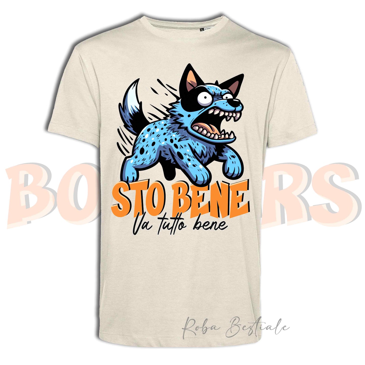 T-Shirt BONKERS - STO BENE - AUSTRALIAN CATTLE DOG Blue - Uomo o Donna - dalla XS alla 5XL