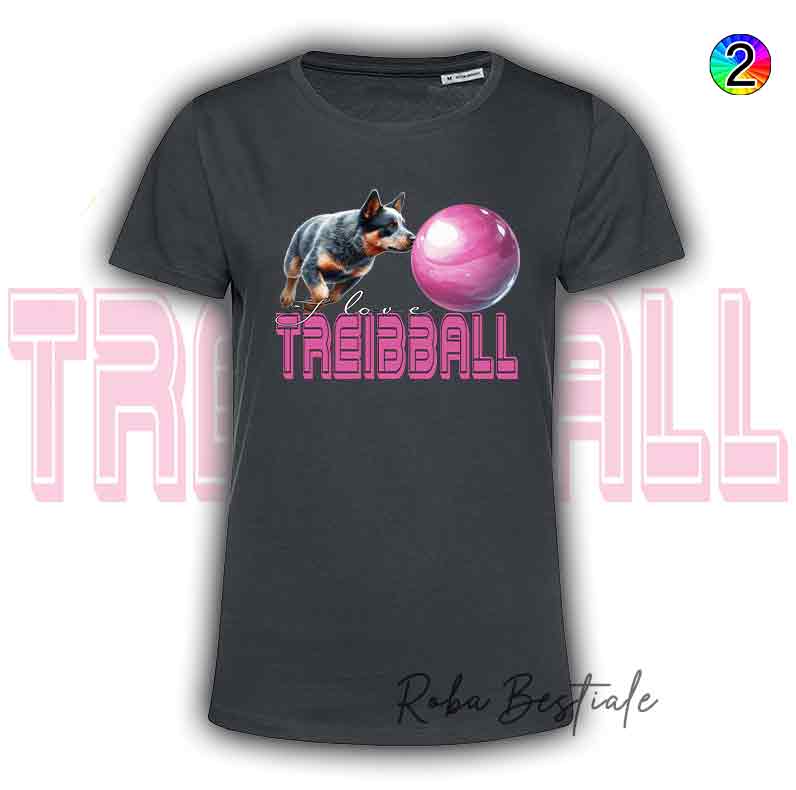 I LOVE TREIBBALL T-Shirt - AUSTRALIAN CATTLE DOG Blue