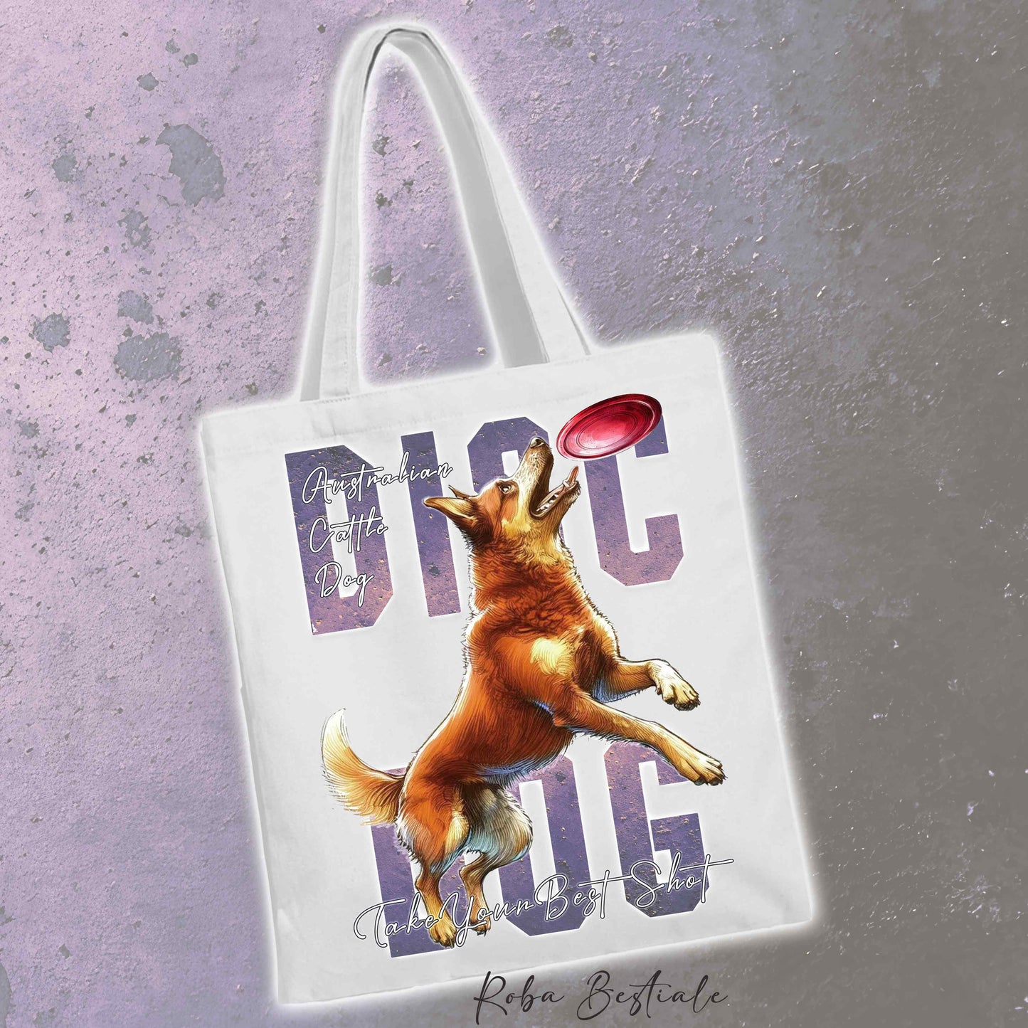 Shopper APTITUDE - DISC DOG - AUSTRALIAN CATTLE DOG Red - Diversi colori disponibili
