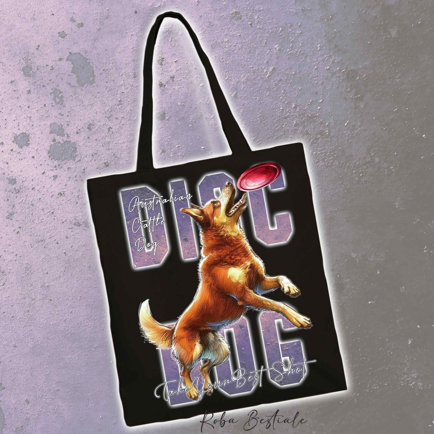 Shopper APTITUDE - DISC DOG - AUSTRALIAN CATTLE DOG Red - Diversi colori disponibili