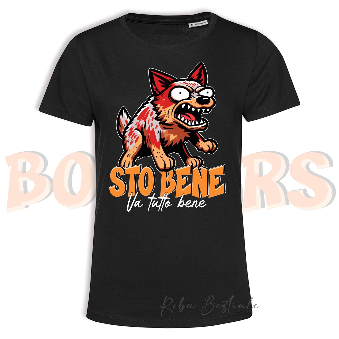 T-Shirt BONKERS - STO BENE - AUSTRALIAN CATTLE DOG Red - Uomo o Donna - dalla XS alla 5XL