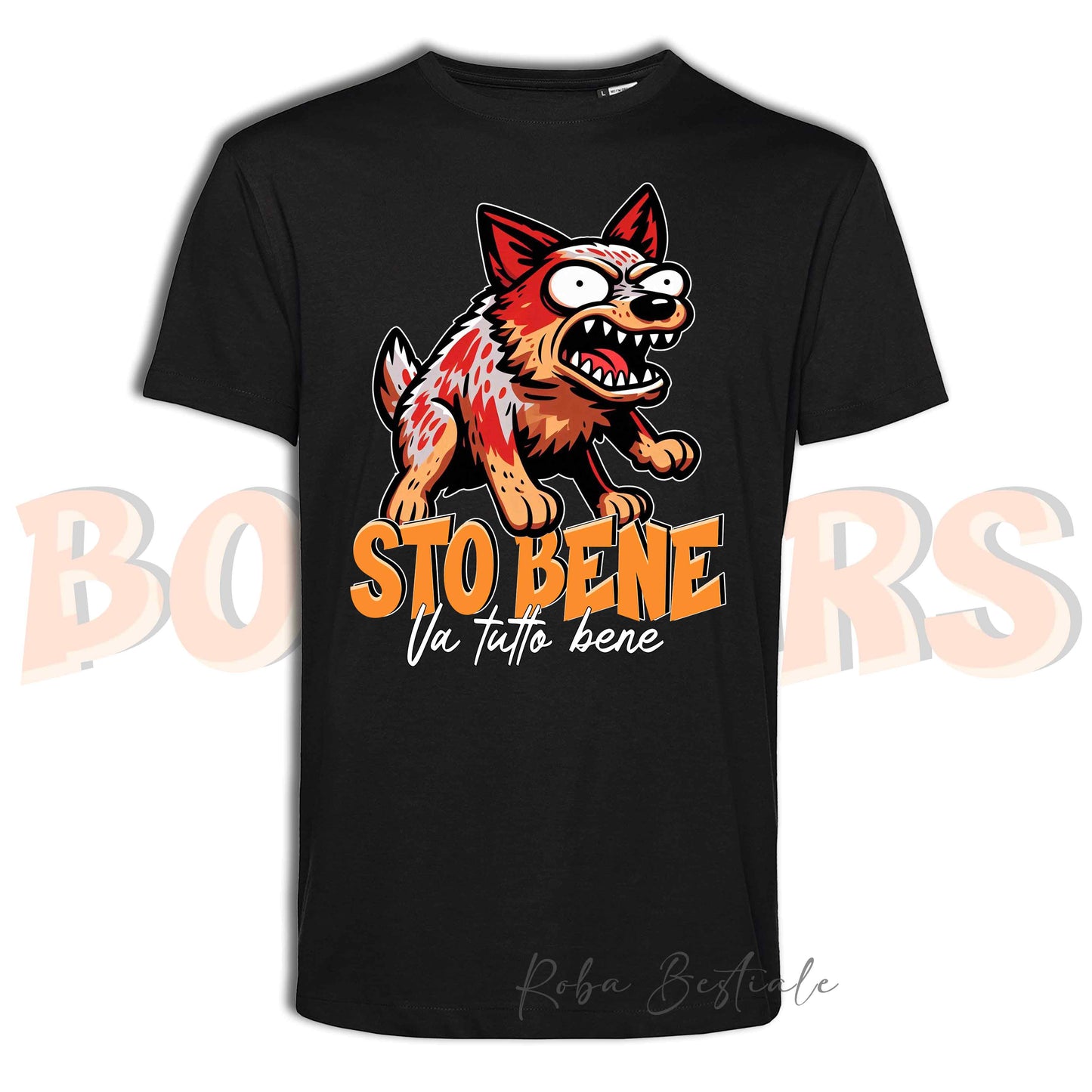 T-Shirt BONKERS - STO BENE - AUSTRALIAN CATTLE DOG Red - Uomo o Donna - dalla XS alla 5XL