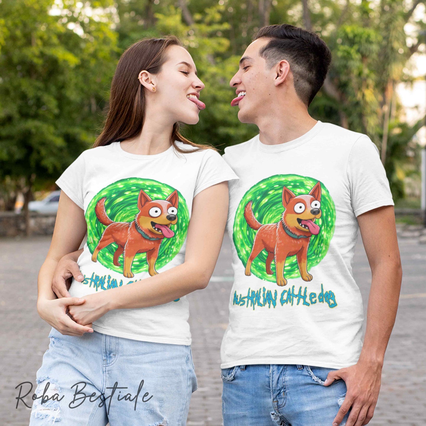 RICK & MORTY - LABRADOR RETRIEVER Chocolate T-Shirt