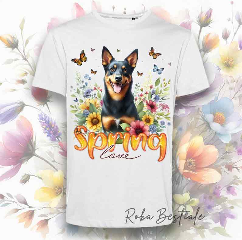 SPRING Love T-Shirt - AUSTRALIAN KELPIE Black & Tan