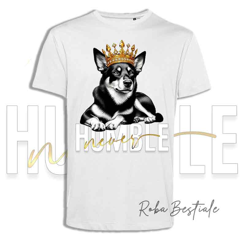 T-shirt NEVER HUMBLE - AUSTRALIAN KELPIE