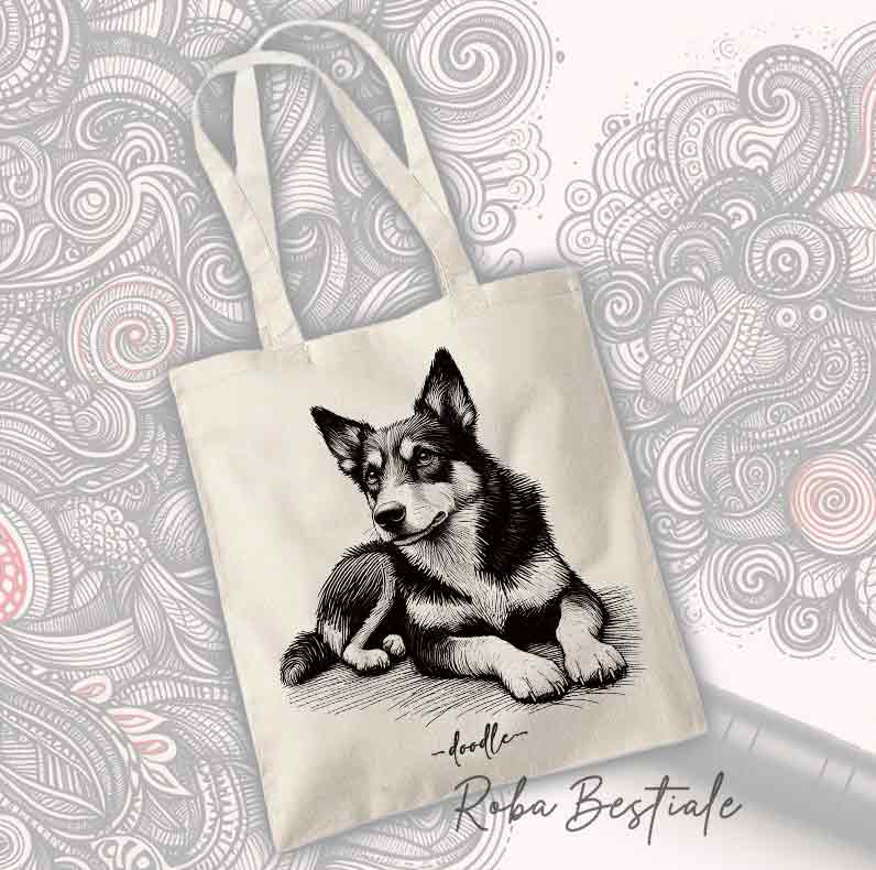 Shopper DOODLE - AUSTRALIAN KELPIE