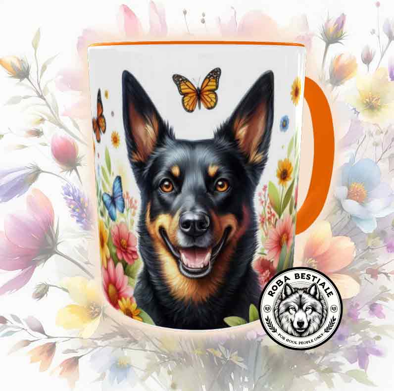Tazza SPRING LOVE - AUSTRALIAN KELPIE Black & Tan