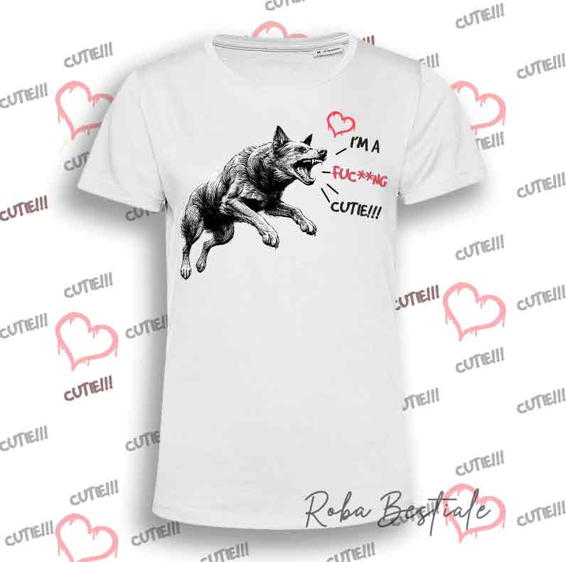 T-Shirt I'M A FUC**NG CUTIE - AUSTRALIAN KELPIE Blue