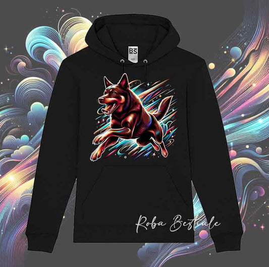 Felpa HOLO - AUSTRALIAN KELPIE Chocolate - Unisex - Nera - dalla XS alla 3XL