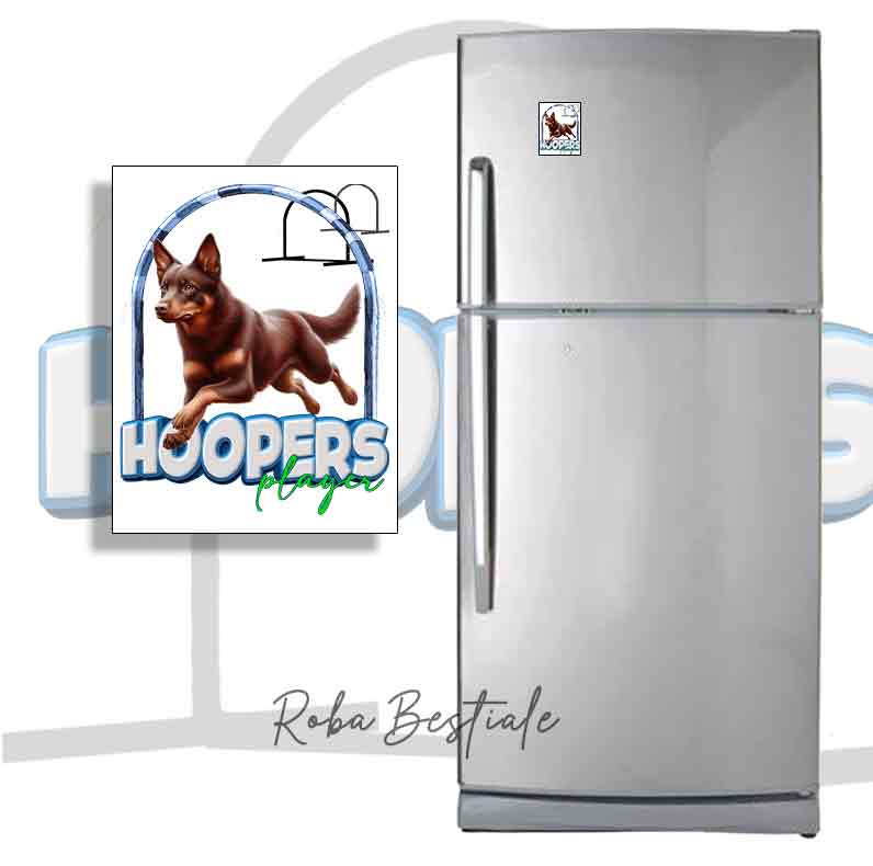 HOOPERS Player Magnet - AUSTRALIAN KELPIE Chocolate