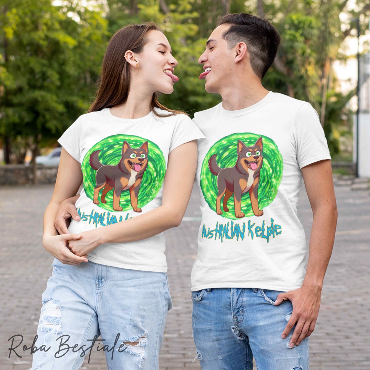 RICK & MORTY - LABRADOR RETRIEVER Chocolate T-Shirt