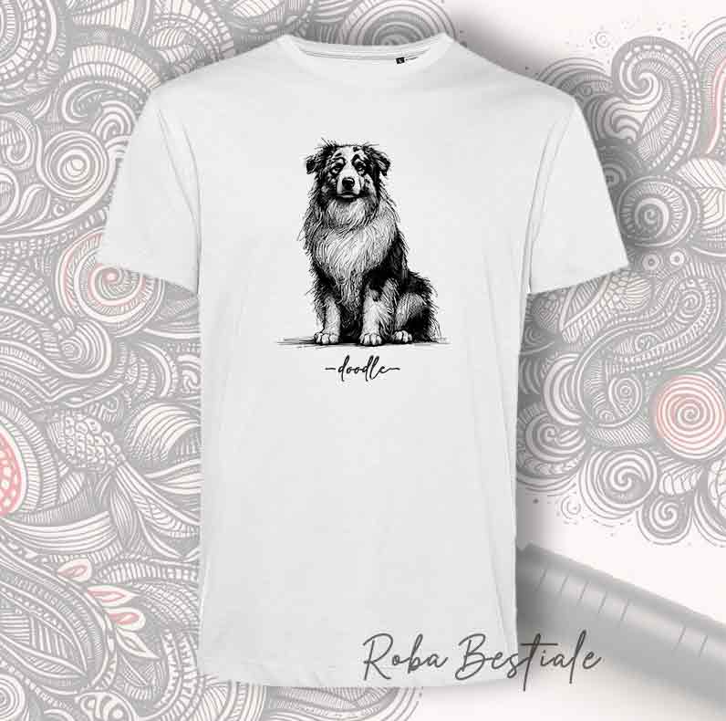 T-Shirt DOODLE - AUSTRALIAN SHEPHERD