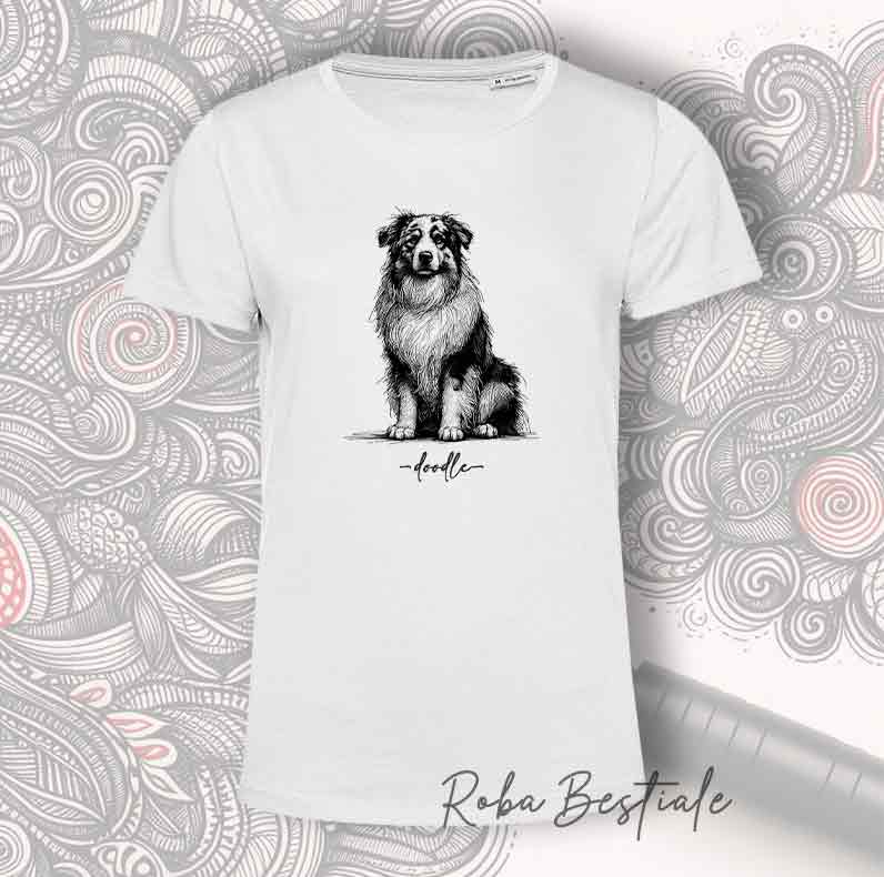 T-Shirt DOODLE - AUSTRALIAN SHEPHERD