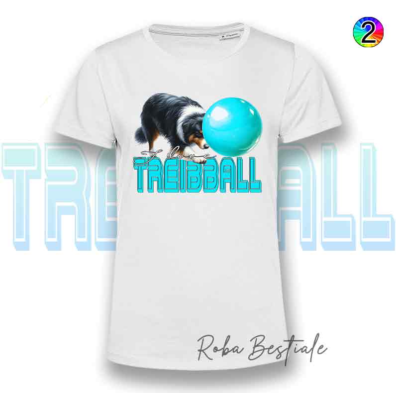 TREIBBALL T-Shirt - AUSTRALIAN SHEPHERD Blue Merle