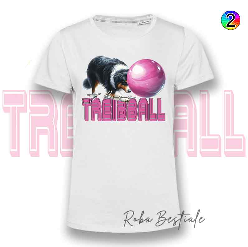 TREIBBALL T-Shirt - AUSTRALIAN SHEPHERD Blue Merle