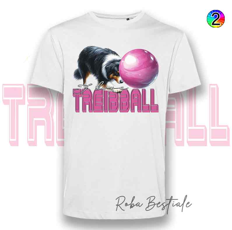 TREIBBALL T-Shirt - AUSTRALIAN SHEPHERD Blue Merle