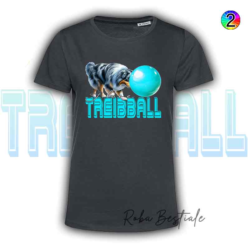 TREIBBALL T-Shirt - AUSTRALIAN SHEPHERD Blue Merle