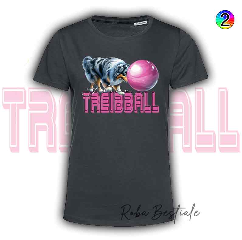 TREIBBALL T-Shirt - AUSTRALIAN SHEPHERD Blue Merle