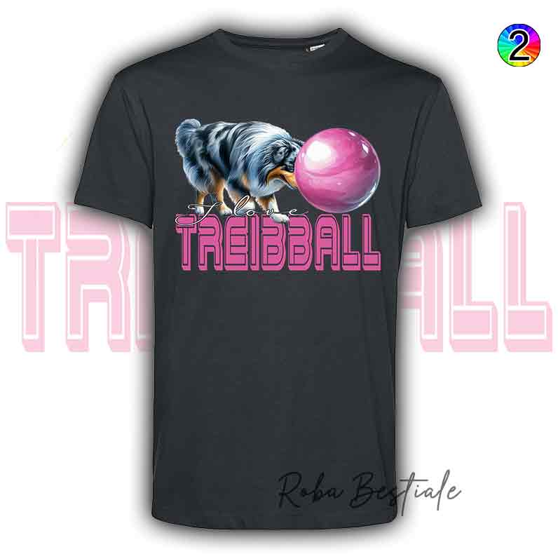 TREIBBALL T-Shirt - AUSTRALIAN SHEPHERD Blue Merle