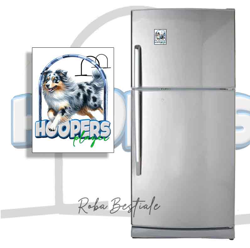 HOOPERS Player Magnet - AUSTRALIAN SHEPHERD Blue Merle