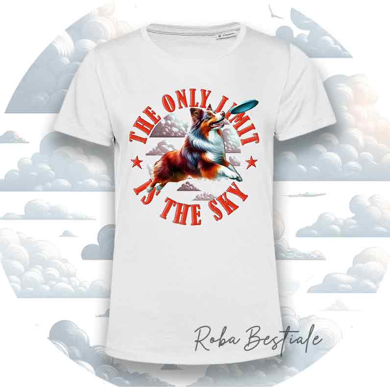 T-Shirt SKY LIMIT - AUSTRALIAN SHEPHERD NBT Red Merle