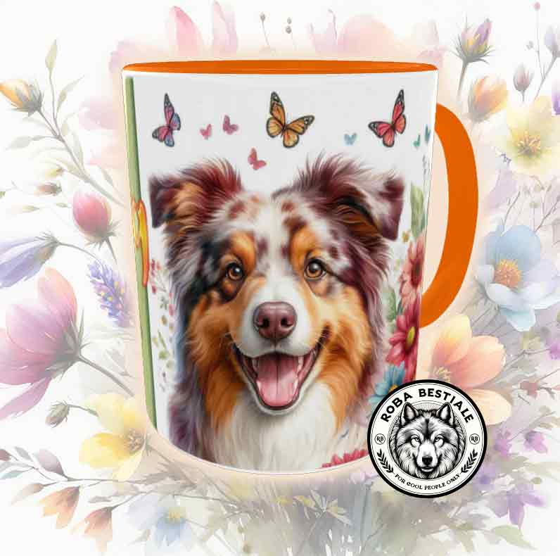 Tazza SPRING LOVE - AUSTRALIAN SHEPHERD Red Merle