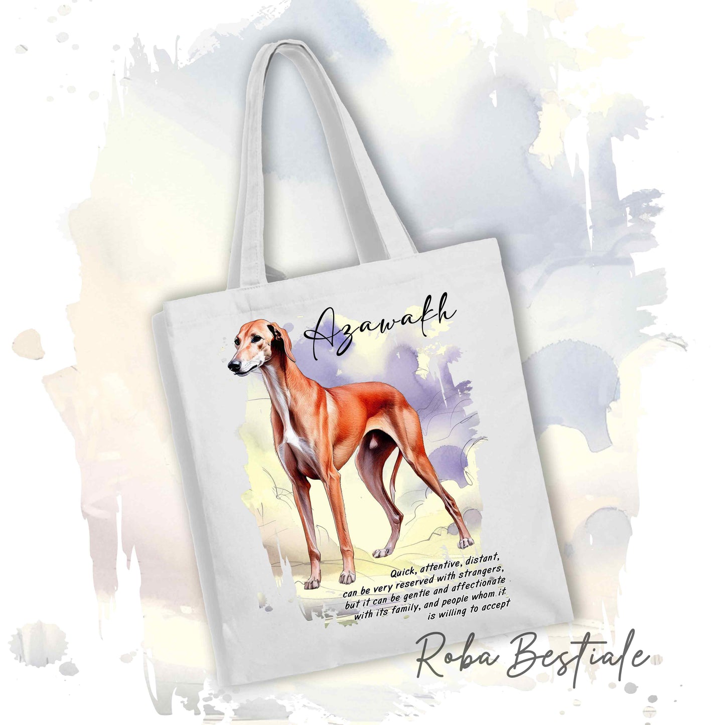 Shopper BEHAVIOR - AZAWAKH - Standard FCI - Diversi colori disponibili, 100% Cotone