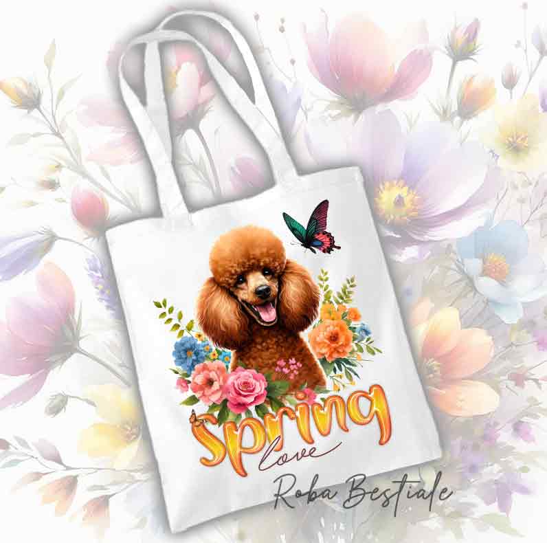 Shopper SPRING LOVE - BARBONE Albiocca