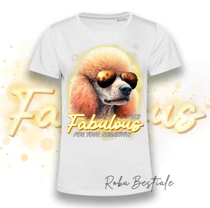 T-Shirt TOO FABULOUS - BARBONE Abicocca